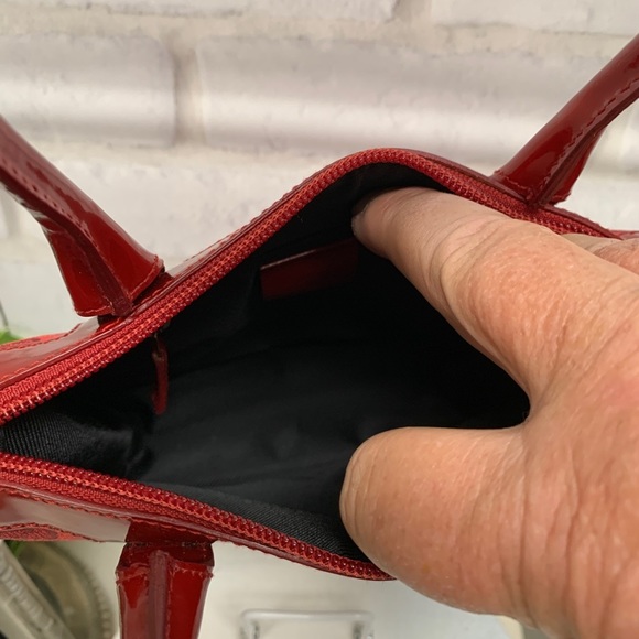 ⭐ Gucci Tote Bag Red Leather and Canvas 412819 - Picture 6 of 11